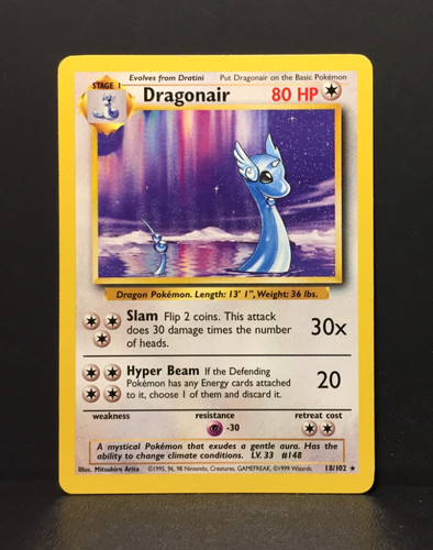 Dragonair holo base set - holo,