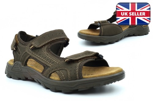 Roamers herren leder sandalen - leder,