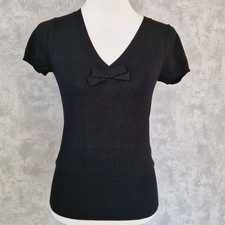 Shirt H&M 36 S Schwarz Viskose