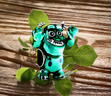 Sterlingsilber 925 Schmuck Anhänger Disney Pixar Sulley Monster Charm f Armband