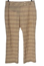 LAURA ASHLEY Stoffhose Damen Hose Gr. DE 42 nude Business-Look