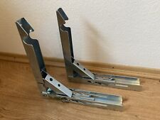 2 St. hochwertiger Klappbeschlag, Klappwinkel für Arbeitsplatte, Tisch, Regal