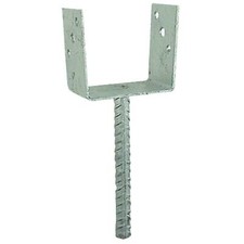71 mm U-Pfostenträger f. Holz Kanthölzer Bodenanker verzinkt Restposten Kantholz