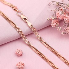 Panzer Kette  3,0 mm Halskette  Gold 585/14kt Rose Rotgold 585  NEU