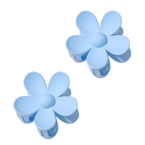 Blumen haarspange blau - 2, x