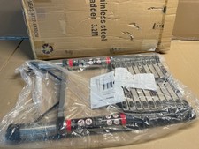 neue Aluleiter Leiter Teleskopleiter  3,2m bis 150kg Geschäftsauflösung