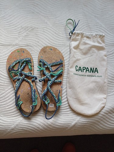 Capana sandalen blau türkis - sandalen,