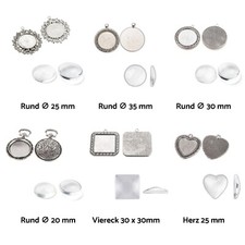 2 Fassungen Anhänger Antik