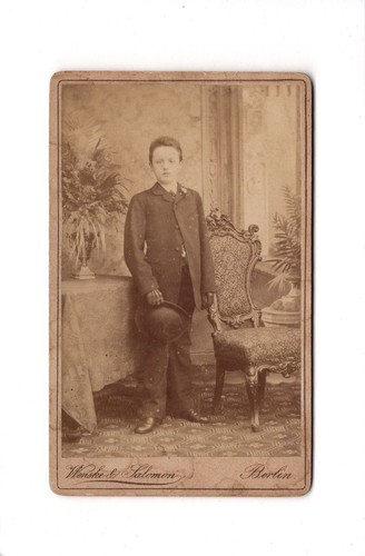 Cdv foto feiner - junge, berlin