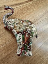 Murano Glas Elefant – Millefiori Handarbeit – mit feinen Goldstaub-Einschlüssen