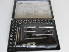 Mini-Steckschlüsselset, Original „EDUTEC“, Chrom-Vanadium, Kunststoffbox