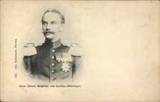 Ak Erbprinz von Sachsen-Meiningen, Porträt in Uniform - 11073873