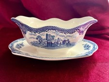 Johnson Bros Old Britain Castles blau Sauciere