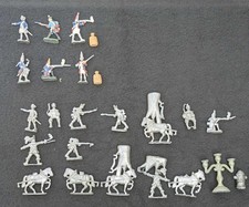 Blei Figuren Soldaten mit Waffen und Zubehör Unvollendet Unbemalt