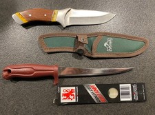 2 Stück Top Angler Jäger Jagd Angel Messer Normark Filetiermesser Allgear K5 Rar