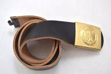 Original BW Bundeswehr Marine Hosengürtel, Lederkoppel, Koppel NEUWERTIG