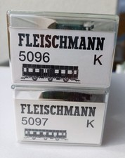 Fleischmann H0 3achsige Umbauwagen Epoche 3,  2er Set Art. Nr. 5096 + 5097