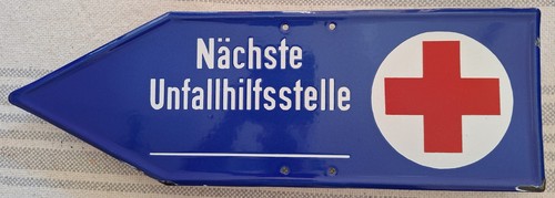 Emailleschild rotes kreuz - emailleschild,