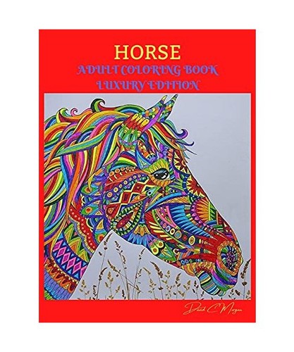 Horse adult coloring book - horse,