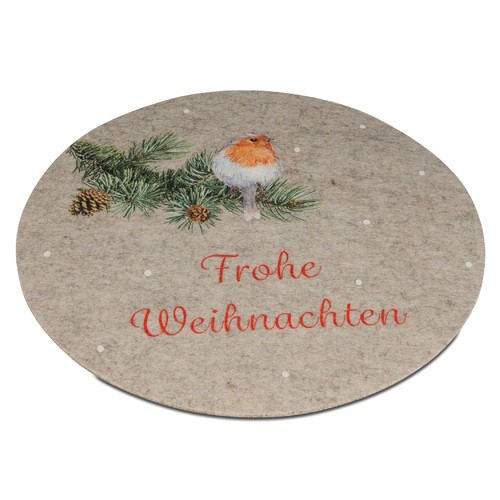 Platzset rotkehlchen und frohe - platzset,