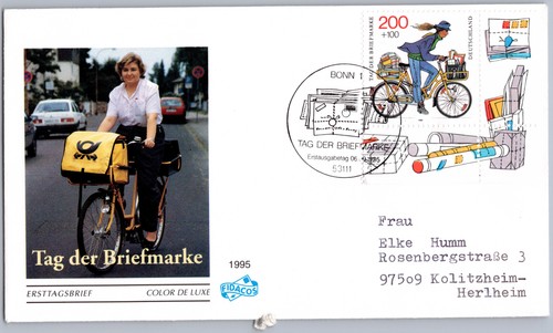 Brief sst tag der - tag, briefmarke