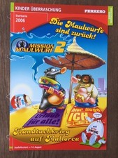 Ü-Ei Werbeblatt Mission Maulwurf 2 Sortiment Glanzpapier 4Seiten 2006