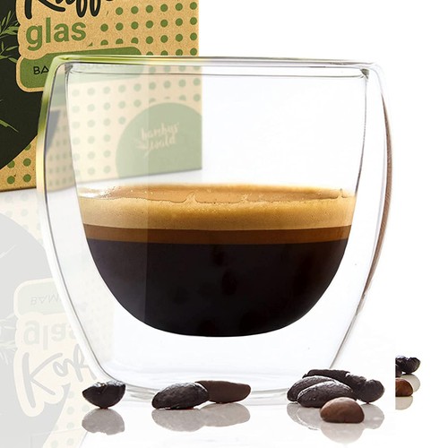 Kaffeeglas 100 doppelwandig - kaffeeglas,