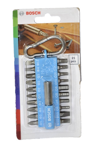 Bosch bit set mit karabiner - bosch,