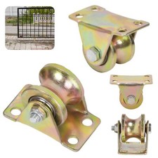 4 Stk U-Nut Rollenrad Umlenkrolle Mit 2 Kugellager Seilrolle Für Seile Stahlseil