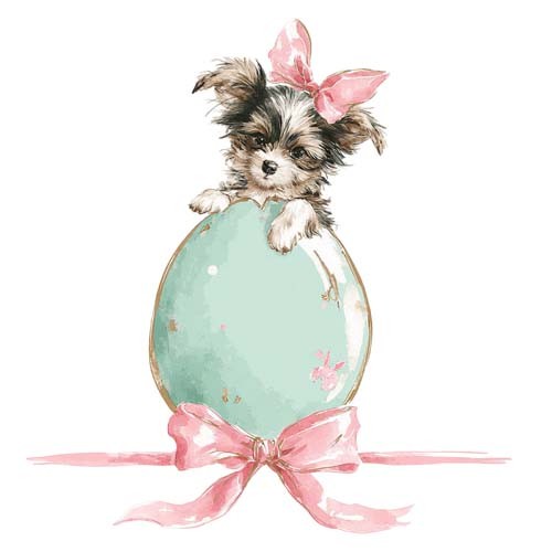 Bunte ostern welpe hund - bunte,