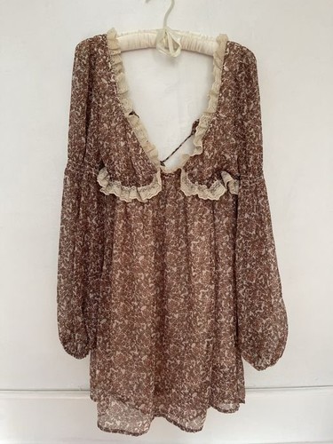 Women dress brown - women, 34