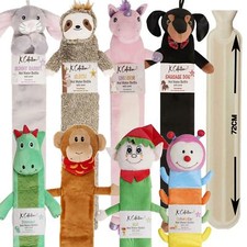 Neuheit extra lange 72cm Wärmflasche Einhorn Faultier Hund Hase Plüschbezug
