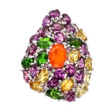 925 Sterling Silber Ring Oval