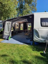 Wohnwagen Vorzelt  ACE AIR PRO 500S mit Unterlage Vorzeltteppich Kederschiene