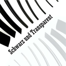 Schrumpfschlauch 2:1 3:1 4:1 - mit / ohne Kleber - Schwarz / Transparent