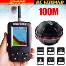 100M 148FT Fishfinder Wireless Sonar Echolot Grüner LED-Angelkarpfen Fish Finder