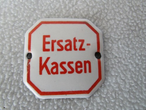 Ersatz kassen altes schild - , ersatz-kassen