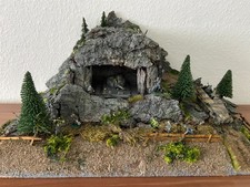 Wehrmacht Diorama Felsenfestung mit Panzerturm WW2    1:72 / 1:87 