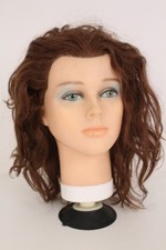 Bergmann Übungskopf Lady Frisierkopf Junior braun 901035 Friseur Saugnapf Medium