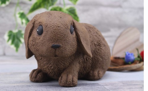 Steinfigur hase kaninchen - steinfigur,