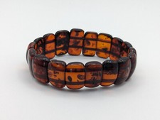 Baltischer Bernstein Armband Vintage dunkler Bernstein Schmuck Damen