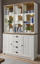 Buffetschrank in weiß Pinie