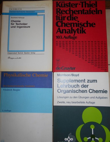 Chemiebücher zur ausbildung - chemiebücher,