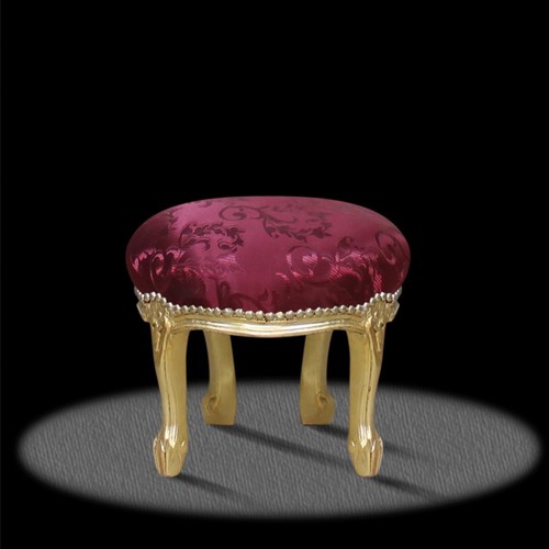 Barock hocker stoff rot - barock,