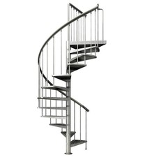DOLLE Spindeltreppe Wendeltreppe Außen Balkon feuerverzinkt Ø125/155/185 cm