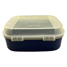 Tupperware Naschkätzchen Schatztruhe Keksdose Brotdose 1,7 L Transparent Blau