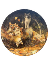 Katzen Sammelteller Porzellan