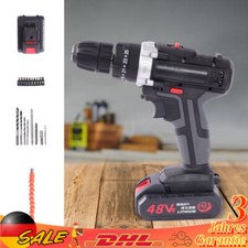 21V Akkuschrauber Set Akku Bohrschrauber Akkubohrer Bohrmaschine mit 2 Akkus DHL