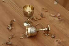 Personalisierung Messing Kelch Kelch für Kommunion Gold Kelch Tasse Artus König