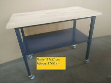 Werkbank Werktisch höhenverstellbar Arbeitstisch fahrbar Tisch Räder Rollbar rad